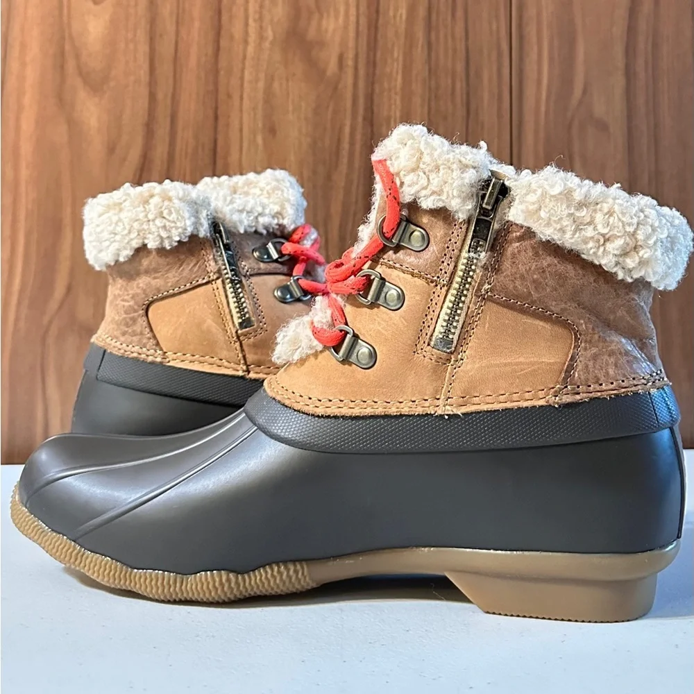 NWT. Sperry Women's Saltwater Alpine Snow Boot, Tan, Size 9.5 - Picture 5 of 12